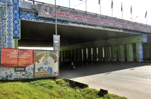 A view of banners displayed to mark October 27 as 'Black Day' against the Indian illegal occupation of Kashmir on October 27, 1947. Every year, the day is marked to express solidarity and support with Kashmiri people in their struggle for right to self-determination.