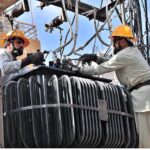 WAPDA staffers busy in repairing power transformer at Katchehry Bazaar