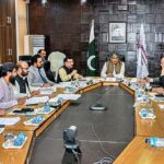 Secretary Information and Broadcasting Zahoor Ahmed presiding over Board of Directors meeting of Associated Press of Pakistan (APP) at APP Headquarters.