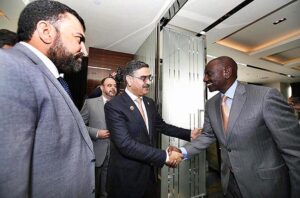 Caretaker Prime Minister Anwaar-ul-Haq Kakar meets President of Kenya Dr. William Ruto on the sidelines of 3rd Belt and Road Forum.