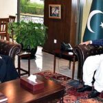 Ambassador of Indonesia Adam M. Tugio called on Chairman Senate Muhammad Sadiq Sanjran at Parliament House.