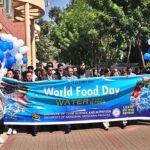 Dean Faculty of Agriculture, University of Sargodha Prof. Dr. Athar Nadeem leading awareness walk in connection with World Food Day. 