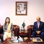 Ambassador Masood Khan congratulated Fajer Pasha, Executive Director Pakistan Alliance for Girls Education, who called on him at the Chancery. He also felicitated the entire team of PAGE, terming their efforts as ‘a great contribution to the increasing literacy in Pakistan.