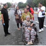 Sikh Yatrees are being welcomed on their arrival at JCP Wagah Border.