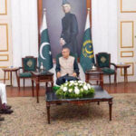 President Dr Arif Alvi meeting with delegation of Saylani Welfare Trust headed by Maulana Bashir Farooq