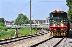  A beautiful view of train on the way at tando yousuf area.