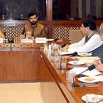 Senator Mrs. Rubina Khalid, Convener Sub-Committee of the Senate Standing COMMITTEE on National Health Services, Regulations and Coordination presiding over a meeting of the sub-committee at Parliament House.