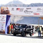 A participant approaching towards his target during the "Sarfaranga Cold Desert Rally 5th Edition 2023 in qualifying round at world highest desert sarfaranga