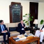 The Ambassador of France HE Nicolas Galey called on Federal Minister for Privatization Fawad Hasan Fawad.