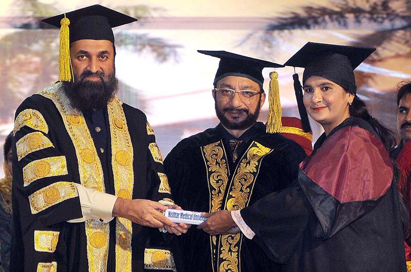 Governor Punjab Muhammad Baligh Ur Rehman addressing during the 1st Convocation of the Nishtar College of Nursing at NMU