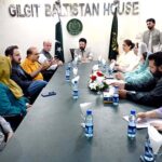Chief Minister GB, Haji Gubar Khan chairing a meeting regarding GB Commission on Status of Women at Gilgit Baltistan House