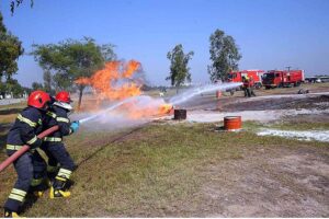 Pakistan Civil Aviation Authority along with different agencies including Pakistan Army, Pakistan Air Force, City District Government, Health Services and PIA, Ambulances of various City Government Hospitals, Rescue 1122 and CAA Medical/Fire Services successfully conducted full scale Airport Emergency Exercise at Bacha Khan International Airport