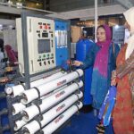Visitor visiting different stalls during 7th Pak Water Energy Exhibition and Conference at Expo Center