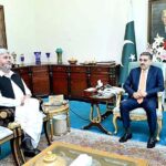 Former Speaker Balochistan Assembly Jamal Shah Kakar called on Caretaker Prime Minister Anwaar-ul-Haq Kakar.