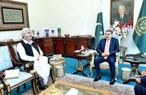 Former Speaker Balochistan Assembly Jamal Shah Kakar called on Caretaker Prime Minister Anwaar-ul-Haq Kakar.