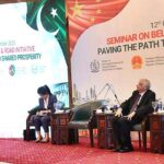 Caretaker Minister for Planning Development & Special Initiatives, Muhammad Sami Saeed attending a Seminar on Belt and Road Initiative: “Paving the Path to Shared Prosperity”, organized by Centre of Excellence, CPEC, Quaid-e-Azam University (QUA)