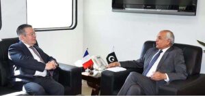 Caretaker Federal Minister for communications, Railways and Maritime Affairs, Shahid Ashraf Tarar hosts French Ambassador H.E. Nicolas Galey, Investment opportunities and other matters of mutual interest discussed