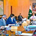 Secretary Railways, Syed Mazhar Ali Shah is chairing a meeting