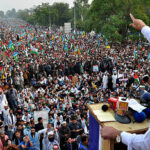 Amir Jamaat-e-Islami Pakistan Sirajul Haque addressing the participants of the Gaza March