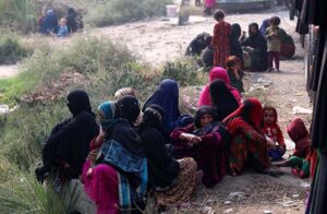 llegal immigrants families living in Pakistan arrived outside the United Nations High Commissioner for Refugees (UNHCR) repatriation center to voluntarily return to Afghanistan following Pakistan's government decision to deport all illegally staying foreigners from the country after October 31st.
