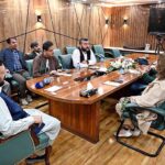 Chief Minister Gilgit-Baltistan Haji Gulbar Khan in a meeting with Foreign media persons at CM Secretariat