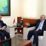 Chinese Ambassador to Pakistan Jiang Zaidong meets with Caretaker Planning Minister for Development & Special Initiatives, Muhammad Sami Saeed