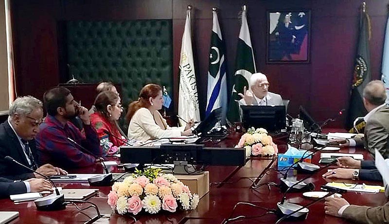 Caretaker Advisor to PM on Aviation Air Marshal Farhat Hussain Khan chairs meeting with CEOs of Pakistan Airlines