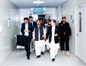 Caretaker Federal Health Minister Dr Nadeem Jan visited IHITC Hospital Kuri road