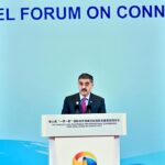 Caretaker Prime Minister Anwaar-ul-Haq Kakar addressing the High Level Forum on Connectivity in an Open Global Economy during 3rd Belt and Road Forum.