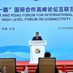 Caretaker Prime Minister Anwaar-ul-Haq Kakar addressing the High Level Forum on Connectivity in an Open Global Economy during 3rd Belt and Road Forum.