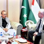 President Dr Arif Alvi in a meeting with the Ambassador of the State of Palestine in Pakistan, Mr Ahmed Jawad Rabei, and expressing solidarity with the people of Palestine