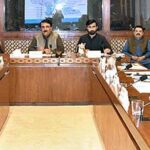 Senator Naseebullah Bazai, Chairman Senate Standing Committee On Poverty Alleviation & Social Safety presiding over a meeting of the committee at Parliament House
