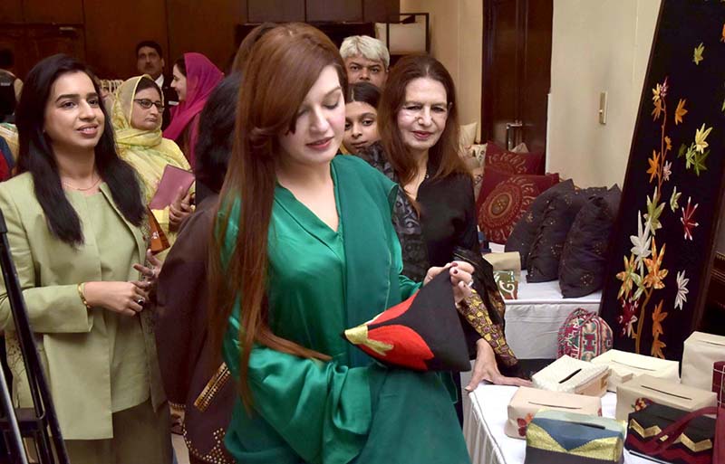 Special Advisor to the Prime Minister of Pakistan on Human Rights and Women Empowerment, Mushaal Hussein Mullick inaugurates exhibition and a celebration of handicrafts by 600 plus Afghan women refugee artisans from all over Pakistan, hosted by the Indus Heritage Trust, supporting Afghan women for sustainable livelihoods