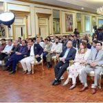 The Caretaker Prime Minister Anwaar-ul-Haq Kakar addresses a Press Conference
