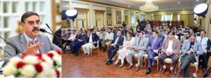 The Caretaker Prime Minister Anwaar-ul-Haq Kakar addresses a Press Conference
