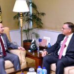 Mr. Donald Blome, Ambassador of the United States of America to Pakistan called on Caretaker Federal Minister for National Health Services, Regulations and Coordination, Dr. Nadeem Jan