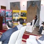 Head of Mission, Ambassador, Ubaid Ur Rehman Nizamani addressing on the occasion of Kashmir Black Day at Pakistan Embassy.