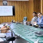 Caretaker Federal Minister for National Food Security Dr. Kausar Abdullah Malik chairing briefing regarding National Program for Improvement of Watercourses in Pakistan Phase-II, National Program for Enhancing the Command Area in Barani Areas of Pakistan & Water Conservation in Barani Areas of K.P here at NFS&R