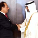 Federal Health Minister Dr Nadeem Jan meeting with Saudia Arabia Health minister Fahad bin Abdur Rehman Aljalajel in Cairo on side lines of 70th Who Regional Committee Meeting