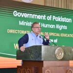 President Dr Arif Alvi addressing an event in connection with White Cane Safety Day, at Aiwan-e-Sadr