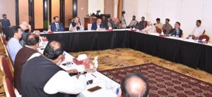 Caretaker Federal Minister Education Mr. Madad Ali Sindhi presiding meeting with Board members of BISE Sindh. 