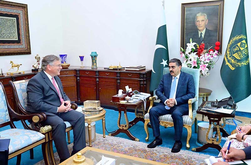U.S. Ambassador to Pakistan, Amb. Donald Blome calls on Caretaker Prime Minister Anwaar-ul-Haq Kakar