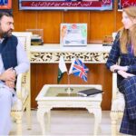 British High Commissioner Jane Marriott calls on Caretaker Federal Minister for Interior Sarfraz Ahmed Bugti