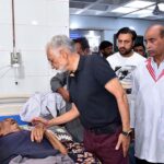 Caretaker Minister for health Punjab, Prof. Javed Akram visiting Allama Iqbal teaching hospital.