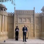 Ambassador of Pakistan to China, Moin ul Haq speaking at inaugurating ceremony of the newly constructed Replica of Alamgiri Gate at World Park