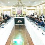 Caretaker Prime Minister Anwaar-ul-Haq Kakar chairs a meeting of the Apex Committee on National Action Plan