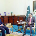 H.E. Mr. Jiang Zaidong, Ambassador of the People's Republic of China calls on the Caretaker Prime Minister Anwaar-ul-Haq Kakar