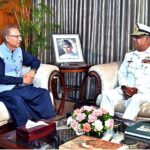 The newly-appointed Chief of Naval Staff, Admiral Naveed Ashraf, called on President Dr Arif Alvi, at Aiwan-e-Sadr