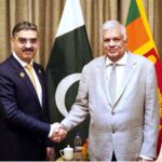 Caretaker Prime Minister Anwaar-ul-Haq Kakar meets President of Sri Lanka Ranil Wickremesinghe on the sidelines of 3rd Belt and Road Forum