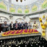 Caretaker Prime Minister Anwaar-ul-Haq Kakar offers dua at the shrine of Sufi Saint Hazrat Ali Hajveri
